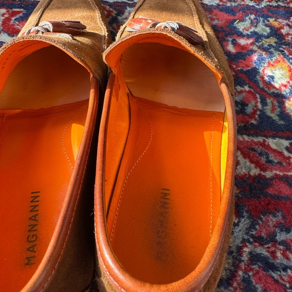 Magnanni Brown Suede Tassel Loafers - Picture 8 of 10